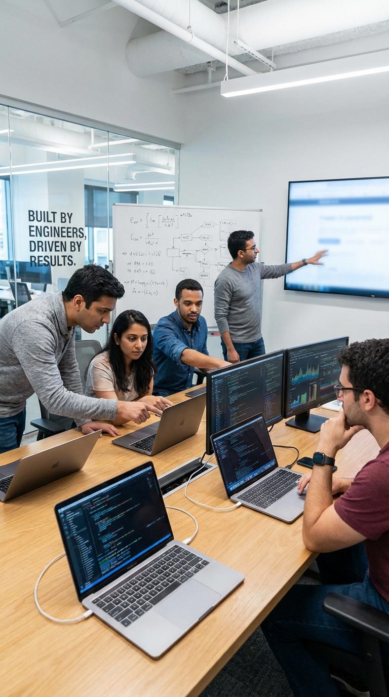 CoderZ software engineering team collaborating on enterprise project